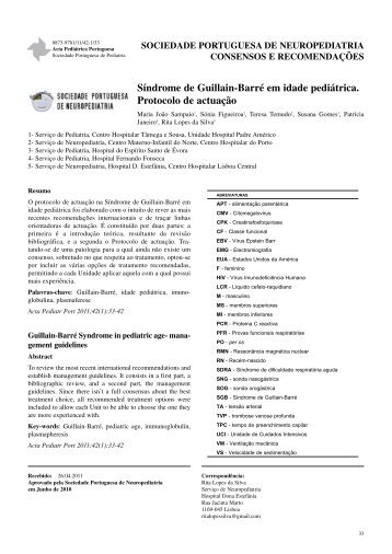 Acta Ped Vol 42 N 1 - Sociedade Portuguesa de Pediatria