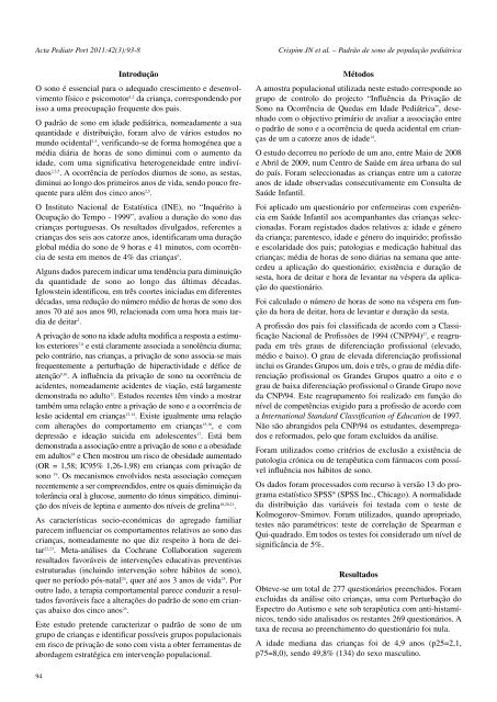 Acta Ped Vol 42 N 3 - Sociedade Portuguesa de Pediatria