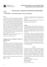 Consenso para o tratamento nutricional de fenilcetonÃºria