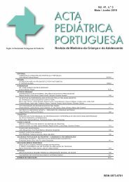 Acta Ped Vol 39 N 4:Acta Ped Vol 39 N 4 - Sociedade Portuguesa ...