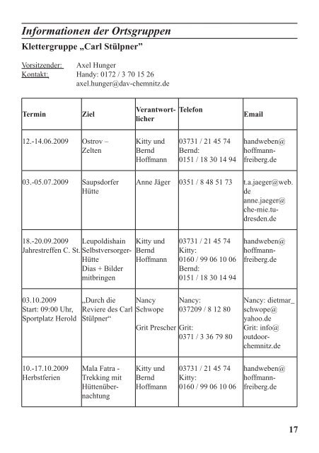 Heft 37 - DAV Sektion Chemnitz