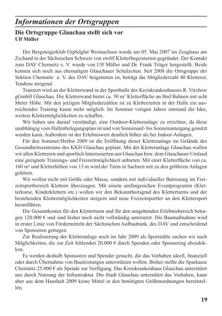 Heft 37 - DAV Sektion Chemnitz