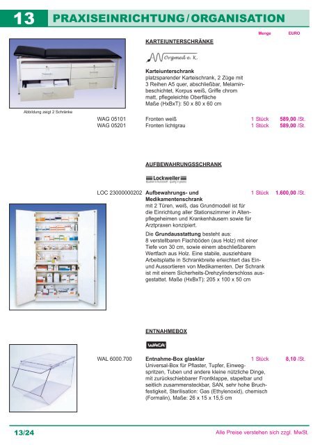 PRAXISEINRICHTUNG / ORGANISATION  - Bodo Schmidt GmbH