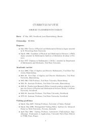 CURRICULUM VITÃ - CMUP - Universidade do Porto