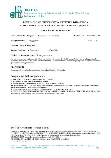 DOGLIONI - Geoingegneria 1 LM35.pdf - DICATECh - Politecnico di ...