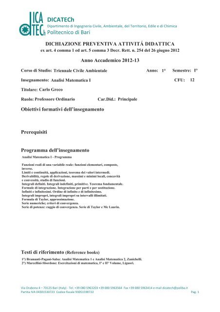 Esercitazioni Di Analisi Matematica 1 Bramanti Pdf