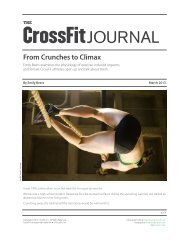 From Crunches to Climax - CrossFit