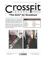 “The Girls” for Grandmas! - CrossFit