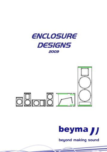 ENCLOSURE ENCLOSURE DESIGNS - Beyma