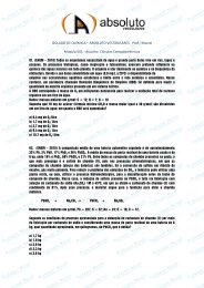 ISOLADO DE QUÃMICA â ABSOLUTO ... - Professor Mazzei