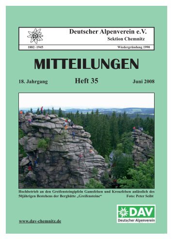 Sektionsmitglieder berichten - DAV Sektion Chemnitz