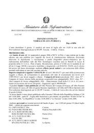 Ministero delle Infrastrutture - Comune di Firenze