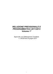 Relazione previsionale e programmatica 2011-2013 - Comune di ...