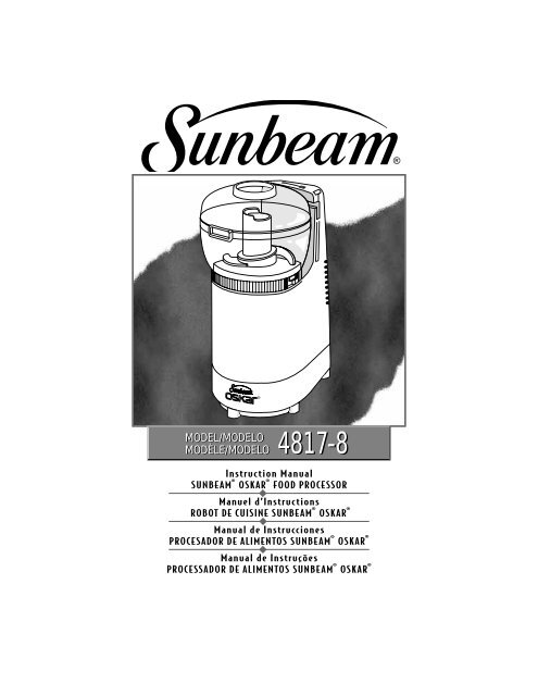 Sunbeam oskar food processor 14081