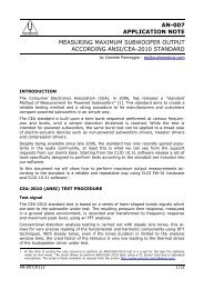 measuring maximum subwoofer output according ansi/cea-2010 ...