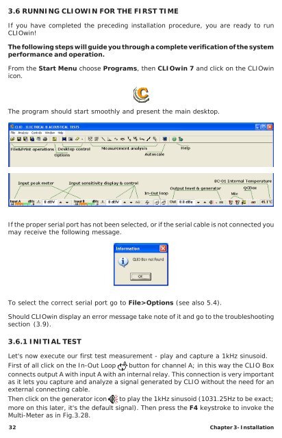 CLIOwin 7 PCI User's Manual - Audiomatica