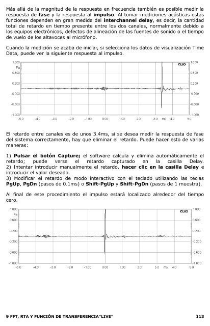 CLIO Software Release 10 VersiÃ³n Standard ... - Audiomatica Srl