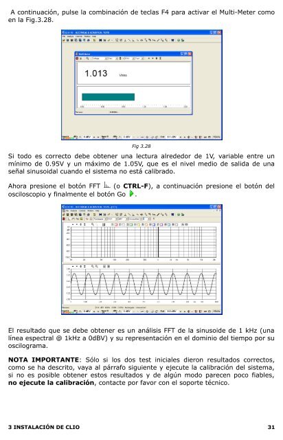 CLIO Software Release 10 VersiÃ³n Standard ... - Audiomatica Srl