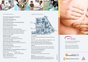 Informationsflyer - StÃ¤dtisches Klinikum Karlsruhe