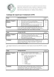 Catalogo dei requisiti per il fondamenti di MTC - SBO-TCM