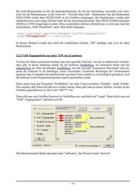 Wie man o2-Dsl-Anmeldedaten in einen Fremdrouter ... - akapuma