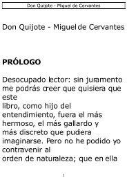 Don Quijote - Miguel de Cervantes PRÃLOGO Desocupado lector ...