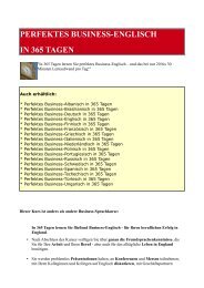 PERFEKTES BUSINESS-ENGLISCH IN 365 TAGEN