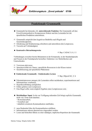 sprachbetrachtung funktionale grammatik.pdf - sprachenunterricht.ch