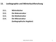 Folien 11 - Lehrstuhl fÃ¼r Germanistische Sprachwissenschaft