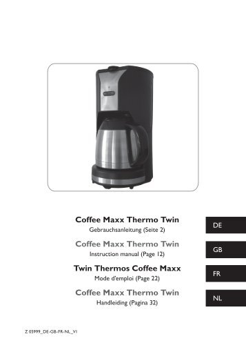 Coffee Maxx Thermo Twin Coffee Maxx Thermo Twin Twin Thermos ...
