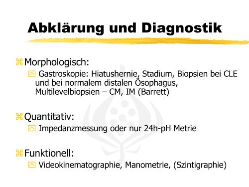 Reflux ein bisschen mehr als nur Sodbrennen - Dr. Thomas Winkler