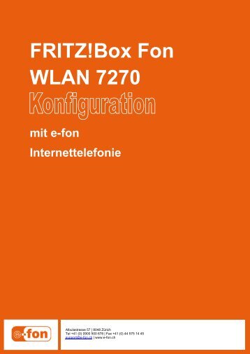 FRITZ!Box Fon WLAN 7270 - E-Fon