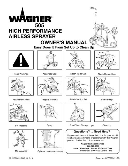 Wagner 505 manual - Spray Tech Systems Inc.