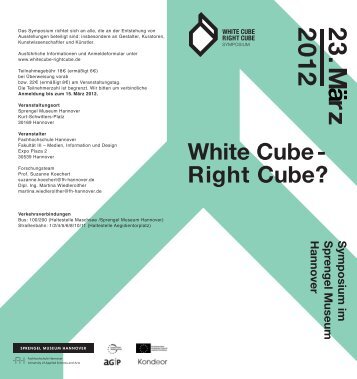 White Cube - Right Cube? - Sprengel Museum Hannover