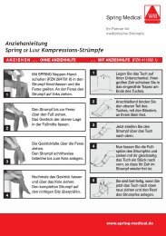 Anziehanleitung Spring DE LUXE Kompressions ... - Spring Medical