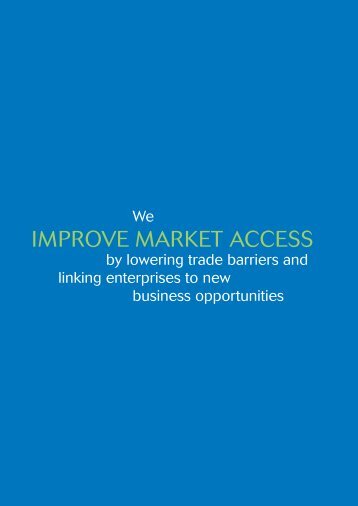 IMPROVE MARKET ACCESS - Spring