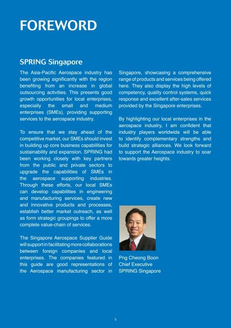 Singapore Aerospace Supplier Guide - Spring
