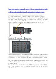 Take the mostly commonly used K line communication make a detailed description of connection method steps