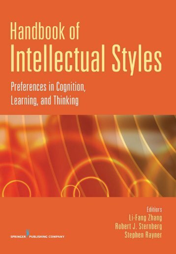 Handbook of Intellectual Styles - Springer Publishing