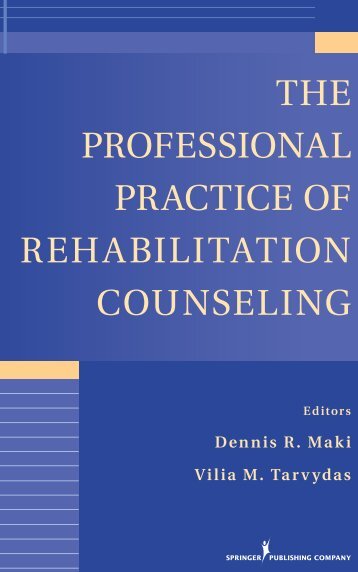 the professional practice of rehabilitation counseling - Springer ...