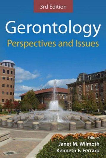 Gerontology Perspectives and Issues - Springer Publishing