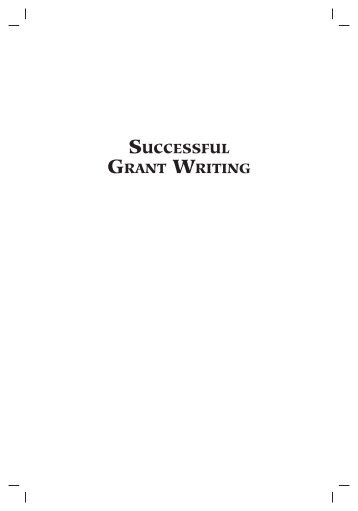 SUCCESSFUL GRANT WRITING - Springer Publishing
