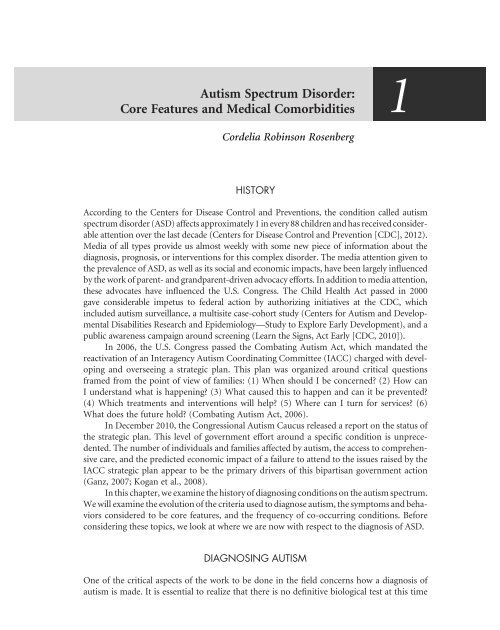 Nursing of Autism Spectrum Disorder - Springer Publishing