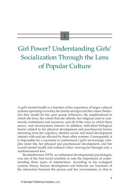 Adolescent Girls in Distress - Springer Publishing Company