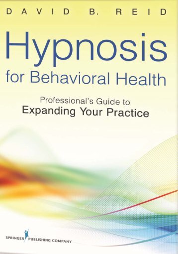 Hypnosis for Behavioral Health - Springer Publishing