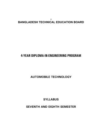 4-YEAR DIPLOMA-IN-ENGINEERING PROGRAM - Bangladesh  ...