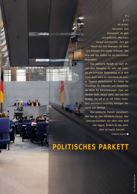 Mehr als nette Gesten - Deutscher Bundestag