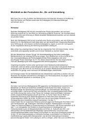 Merkblatt zu den Formularen An-, Ab- und Ummeldung