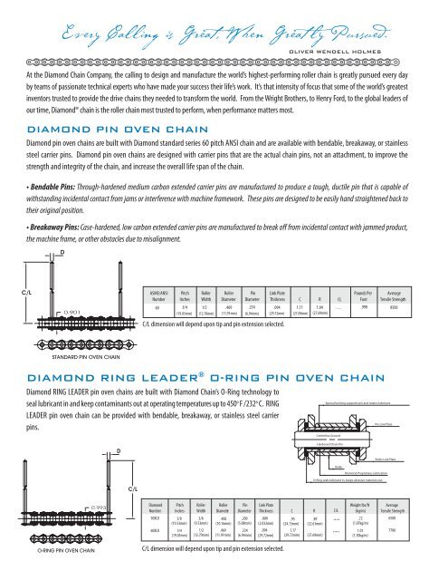 Pin Oven Roller Chain