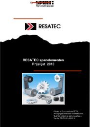 Resatec 2010 - Spruit Transmissies BV